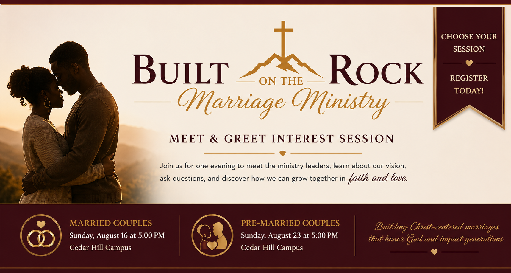 Built on the Rock Marriage Ministry — Meet and Greet interest sessions